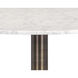 Enco White / Antique Gold Bar Table
